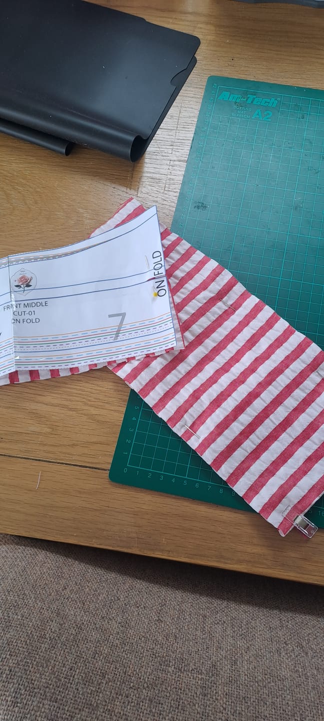 Customer photo review of Wide Stripes Seersucker Fabric
