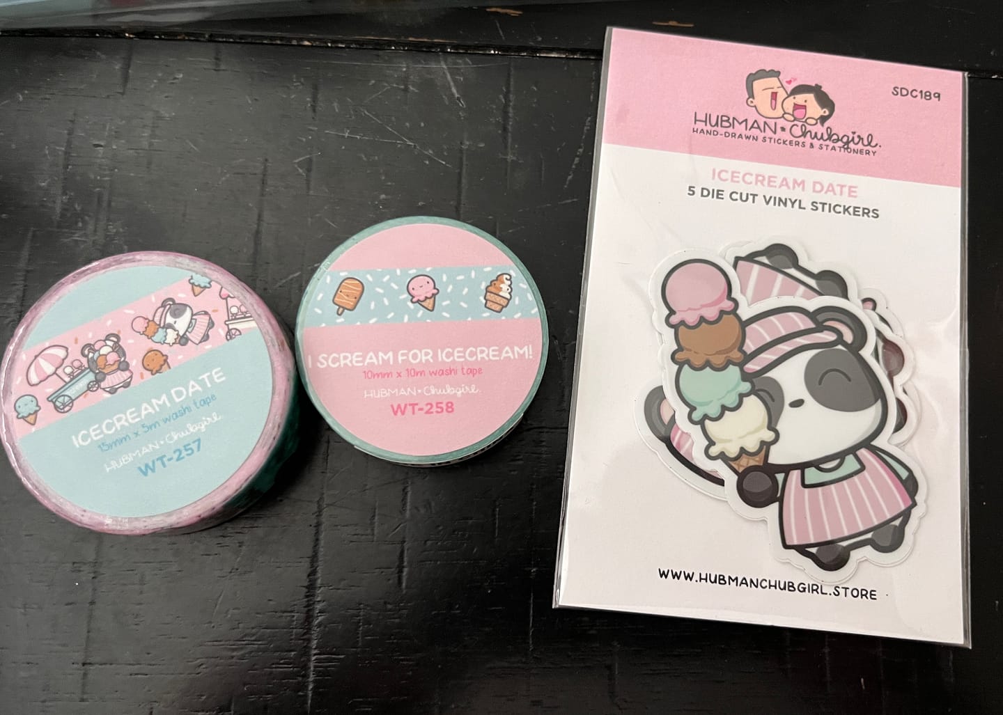 Customer photo review of Icecream Date Washi Tapes (Set of 2)