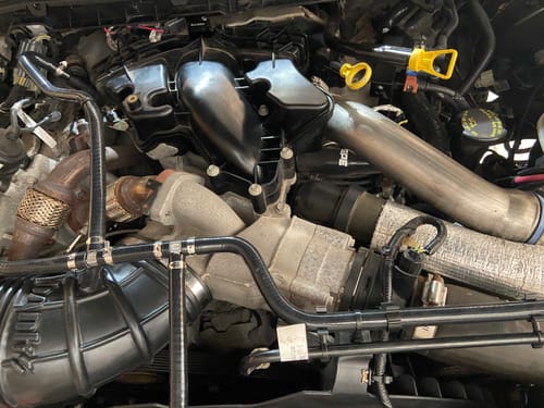 Customer photo review of SPE Motorsport 6.7 Powerstroke Factory Replacement Coolant Degas Hose Kit