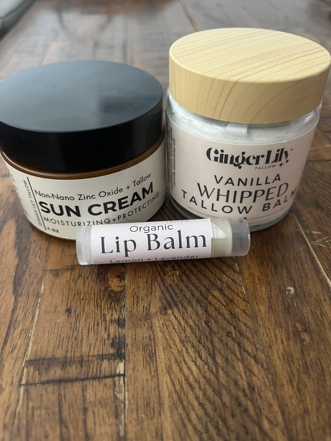 Customer photo review of Organic Tallow Lip Balm – Natural Hydration & Moisture for Soft, Smooth Lips