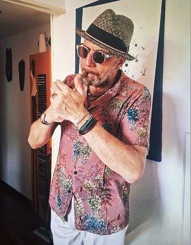 Customer photo review of Chemise d'été à manches courtes en rayonne à imprimé rétro pour hommes