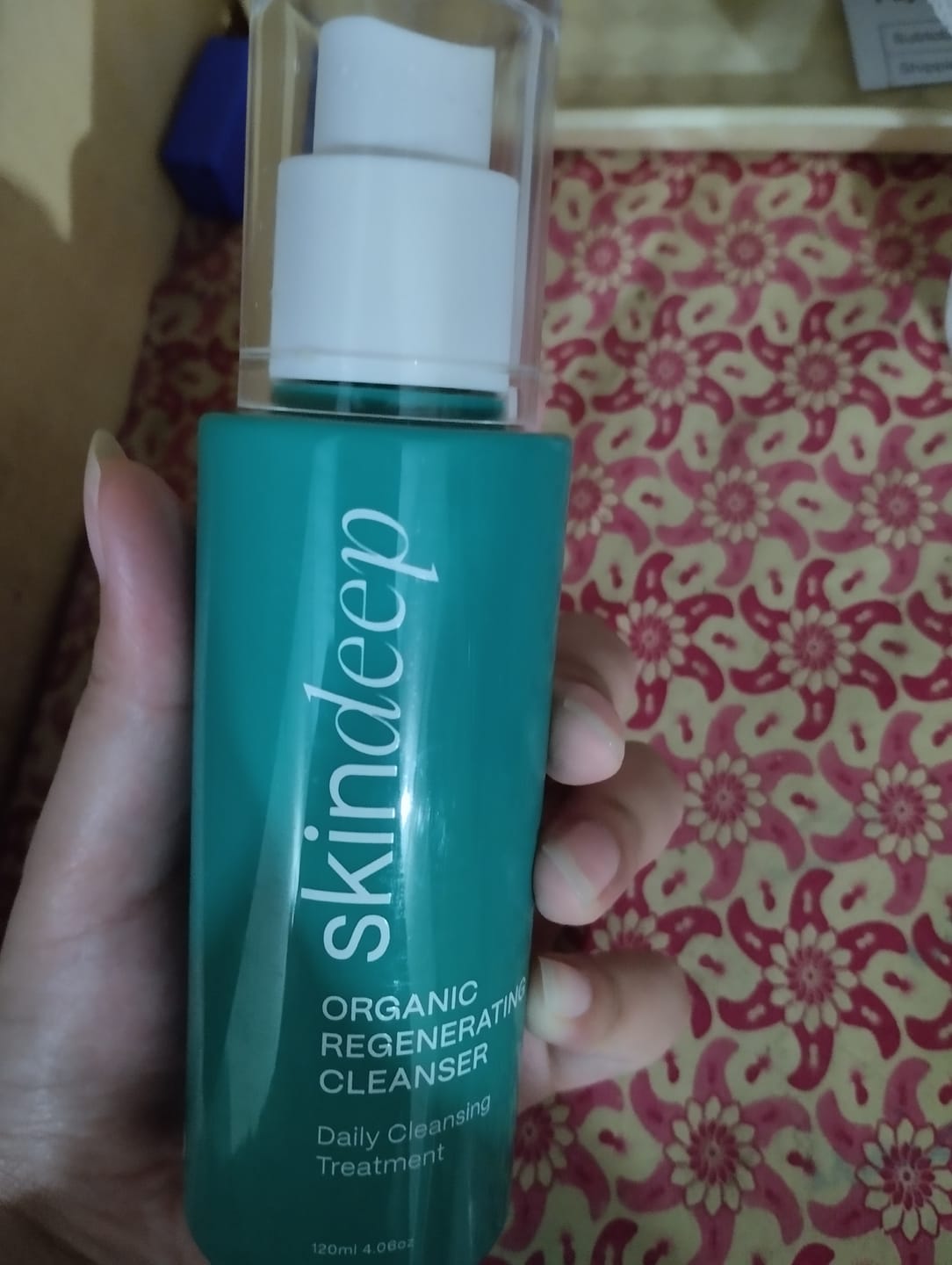 Customer photo review of ORGANIC REGENERATING FACE WASH - Daily Cleansing Treatment
