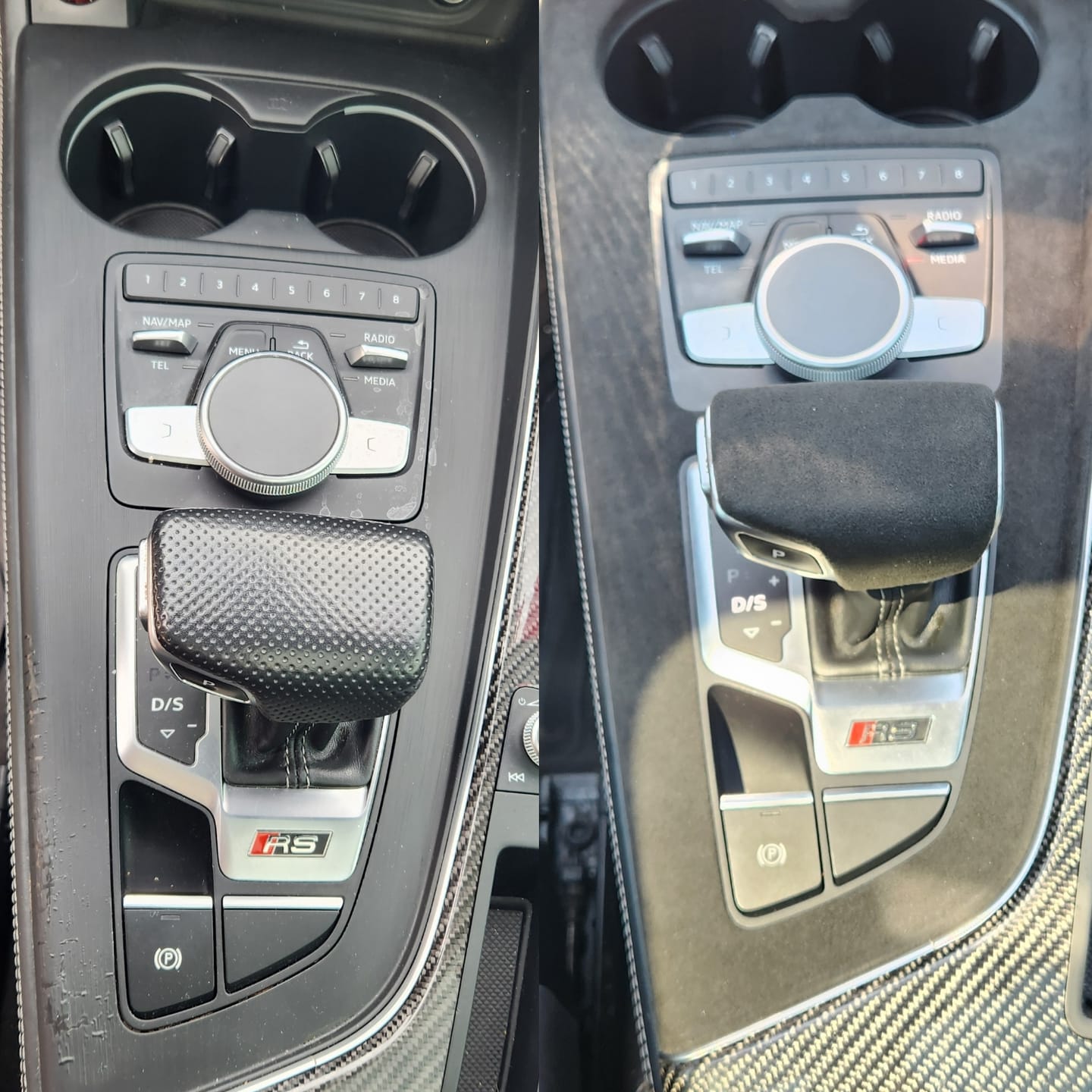 Customer photo review of EZT Center Console Trim Upgrade – Audi B9/B9.5 A4, S4, A5, S5, RS5