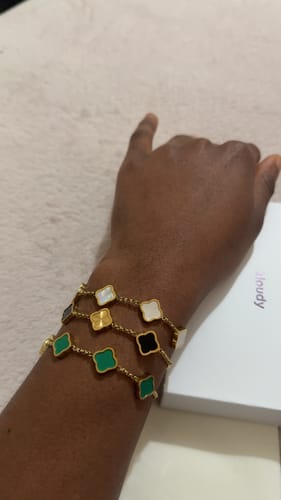 Customer photo review of Celine Clover Bracelet