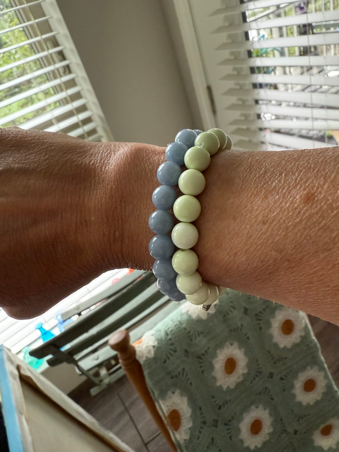 Customer photo review of Celestite Bracelet
