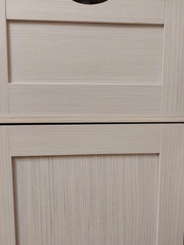 Customer photo review of Ντουλάπι Μπάνιου Ψηλό Ντουλάπια Αποθήκευσης με συρτάρι λευκό B34-BBK163T44