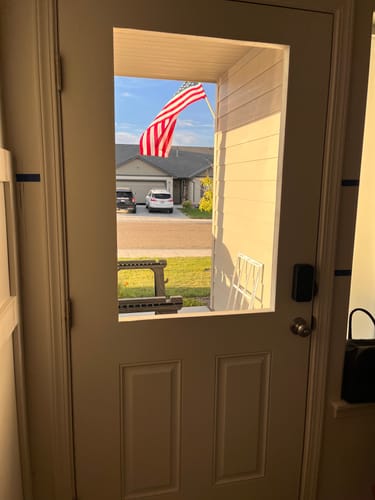 Customer photo review of Clear 9 Lite Glass and Frame Kit (Half Lite)