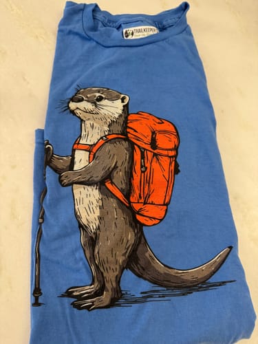 Customer photo review of Otter Backpacker T-Shirt