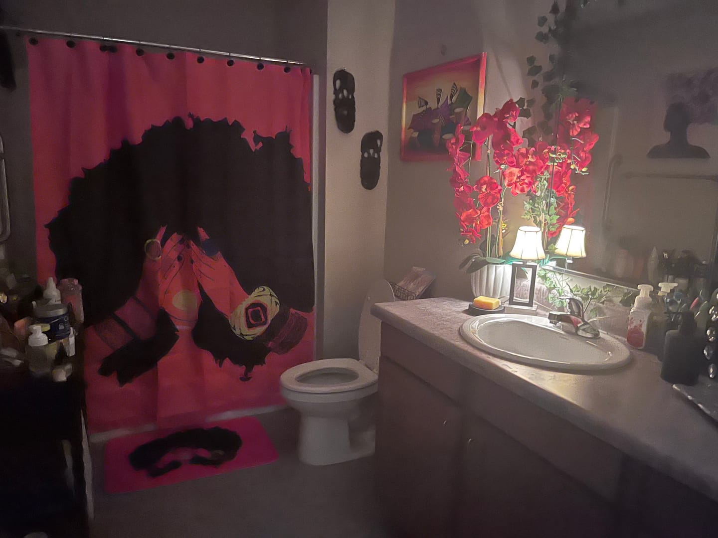 Customer photo review of Shanell Orange Bath Mat