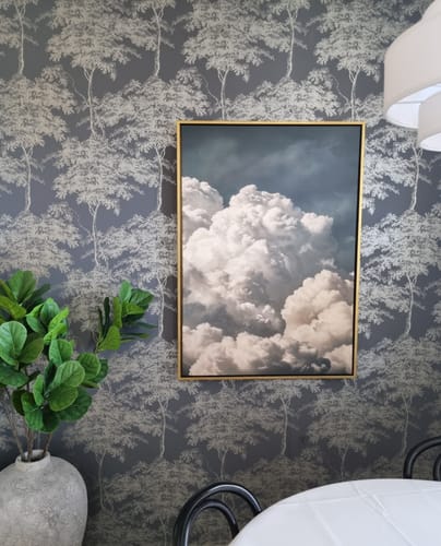 Customer photo review of Vintage Billowing Clouds Print