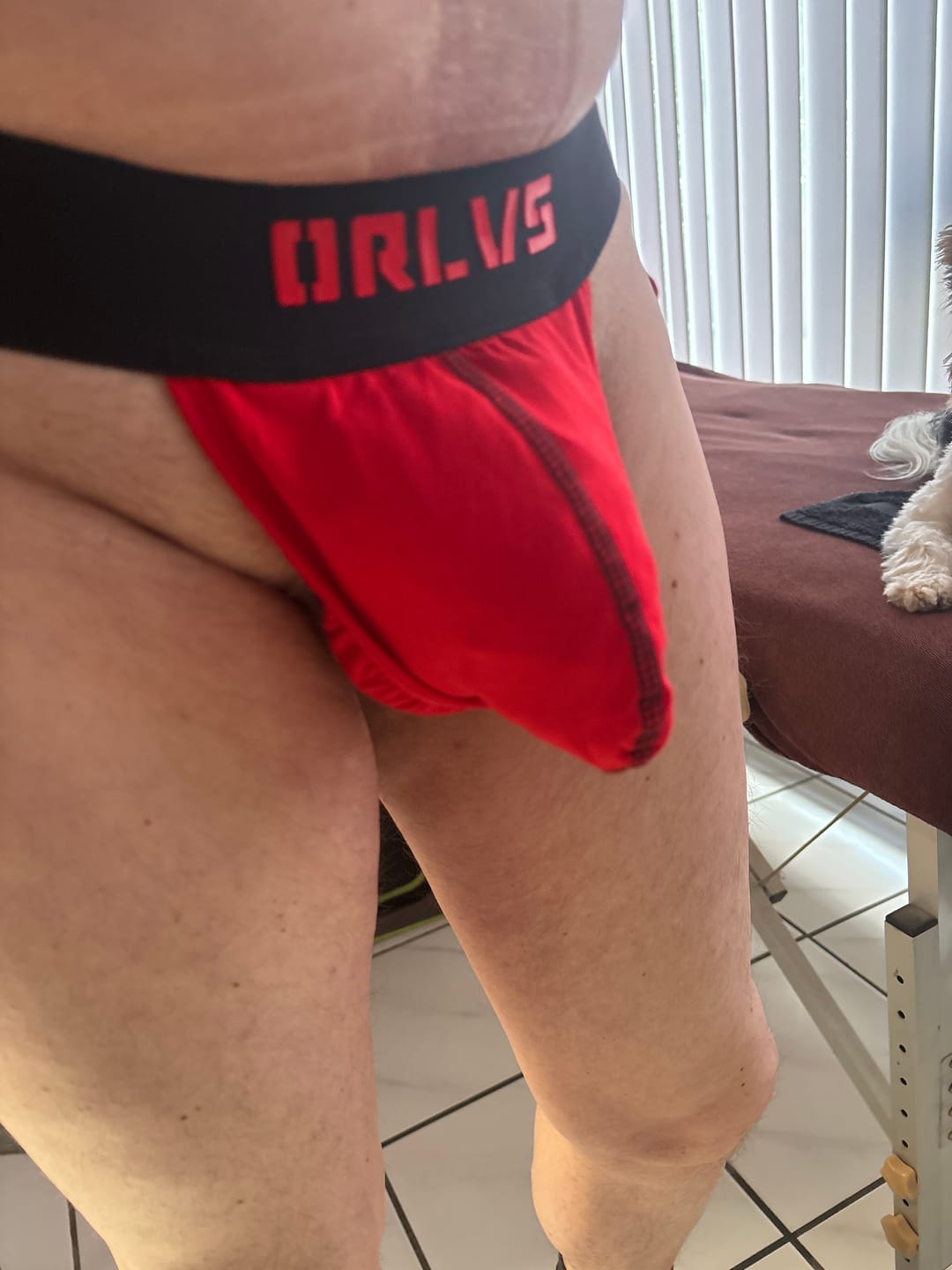 Customer photo review of 3 Pack Men's Sexy Low-Rise String Thong