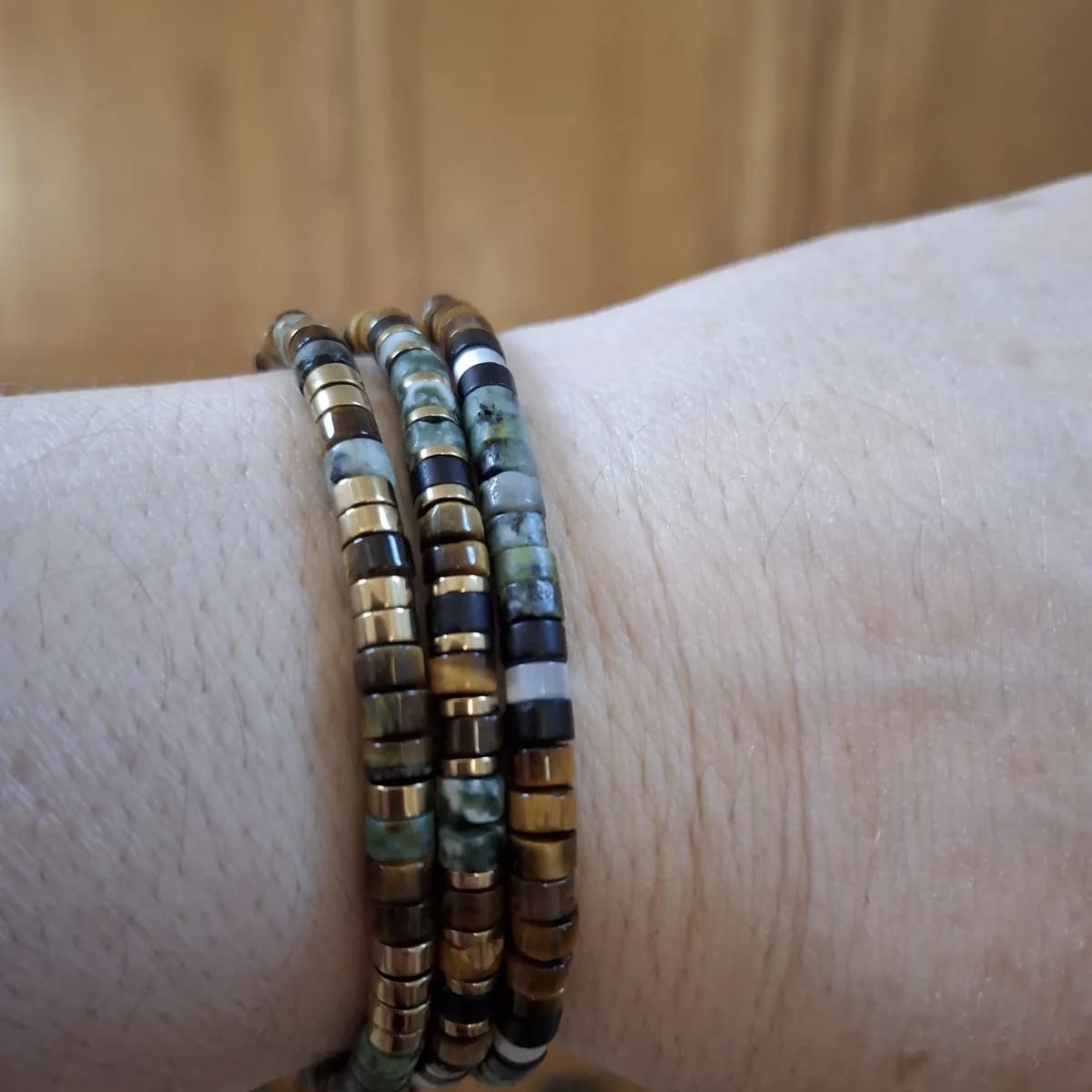 Customer photo review of 'Remember Who The Fuck You Are' Morse code Bracelet