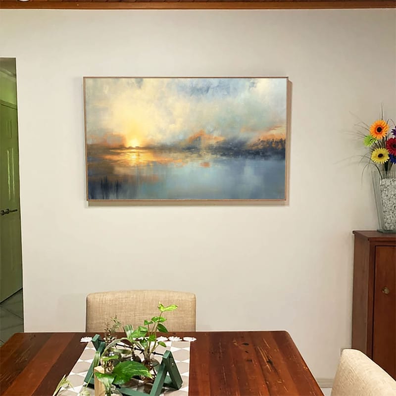 Customer photo review of Abstract Painting Canvas #AP193