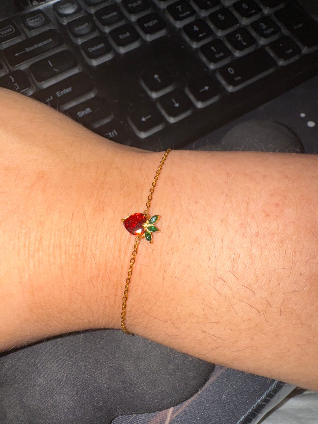 Customer photo review of Crystal Berry Bracelet