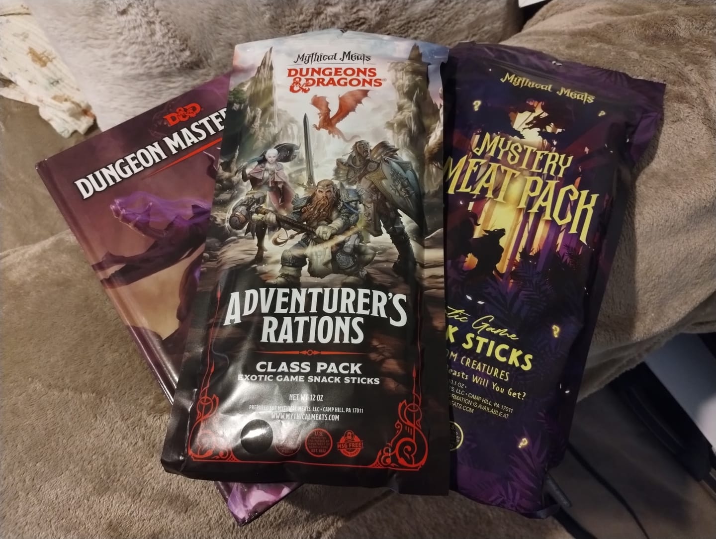 Customer photo review of DUNGEONS & DRAGONS Snack Sticks Variety Pack - Pack of 12 1 OZ. Exotic Game Snack Sticks