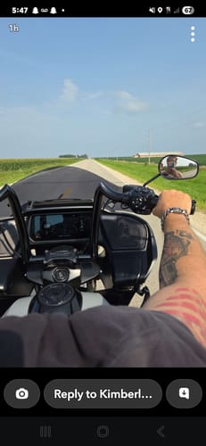 Customer photo review of Knights Templar Fidelis Warrior Cuban Link Bracelet: Helps Pair Veterans With A Service Dog Or Shelter Dog