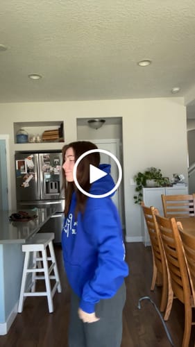 Customer video review of designed in london blue hoodie
