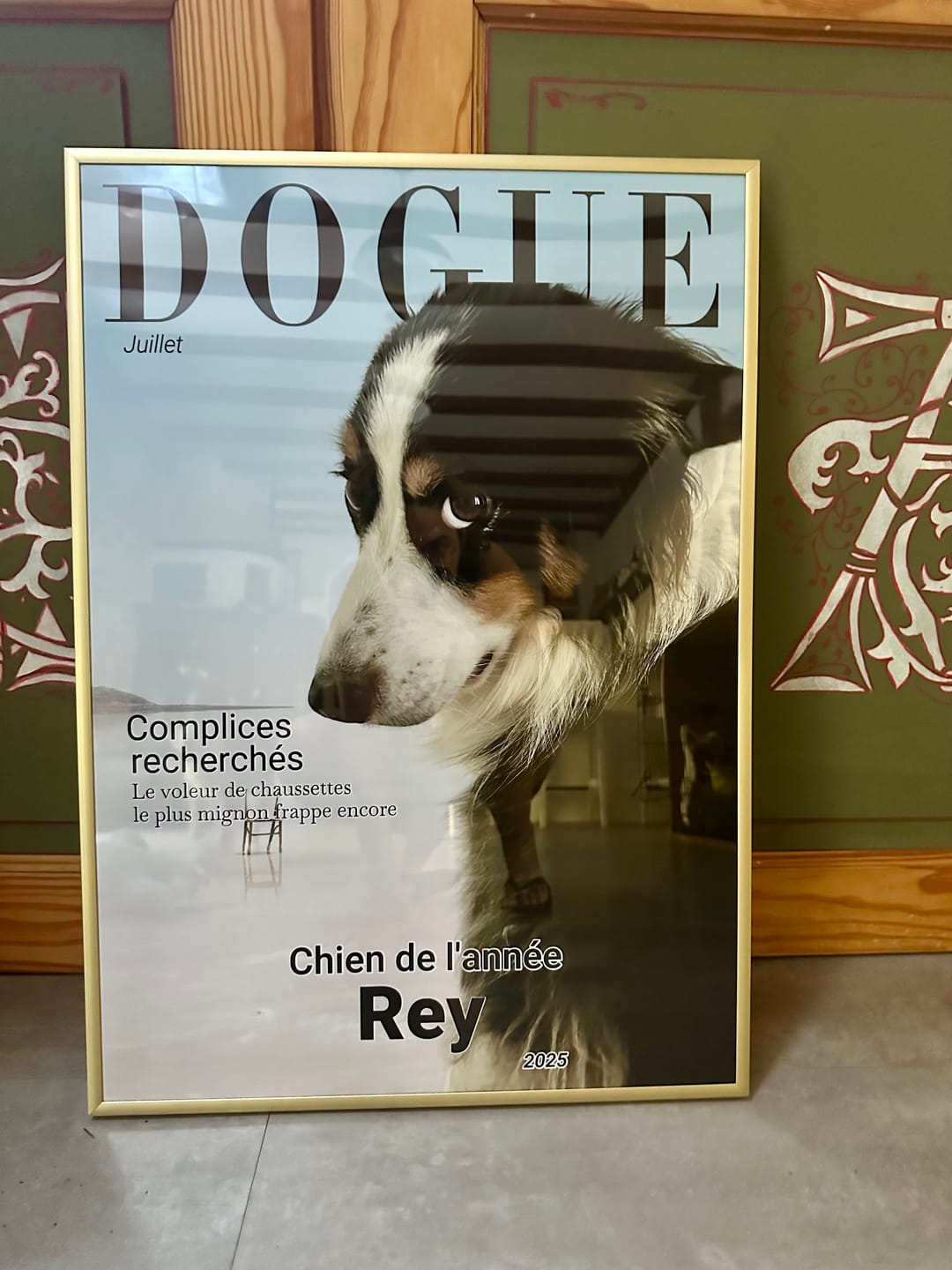 Customer photo review of Dogue - Poster personnalisé