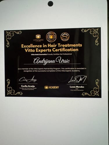 Andrijana U. review of Experts Academy™ Online Certification for Hairstylists image 1 out of 1