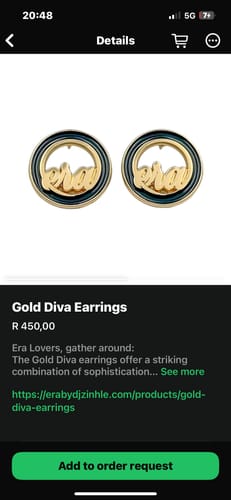 Customer photo review of Silver Era Logo Studs