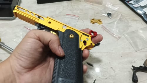 Customer photo review of Dr. Black CNC Aluminum 3.9" Frame for Hi-capa Frame- 04