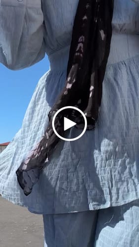 Customer video review of Shirred Asymmetrical Blouse - Berry XL