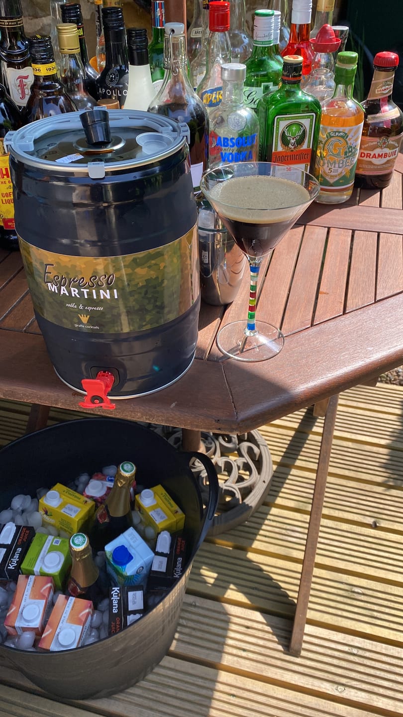 Customer photo review of Espresso Martini 5L Party Keg