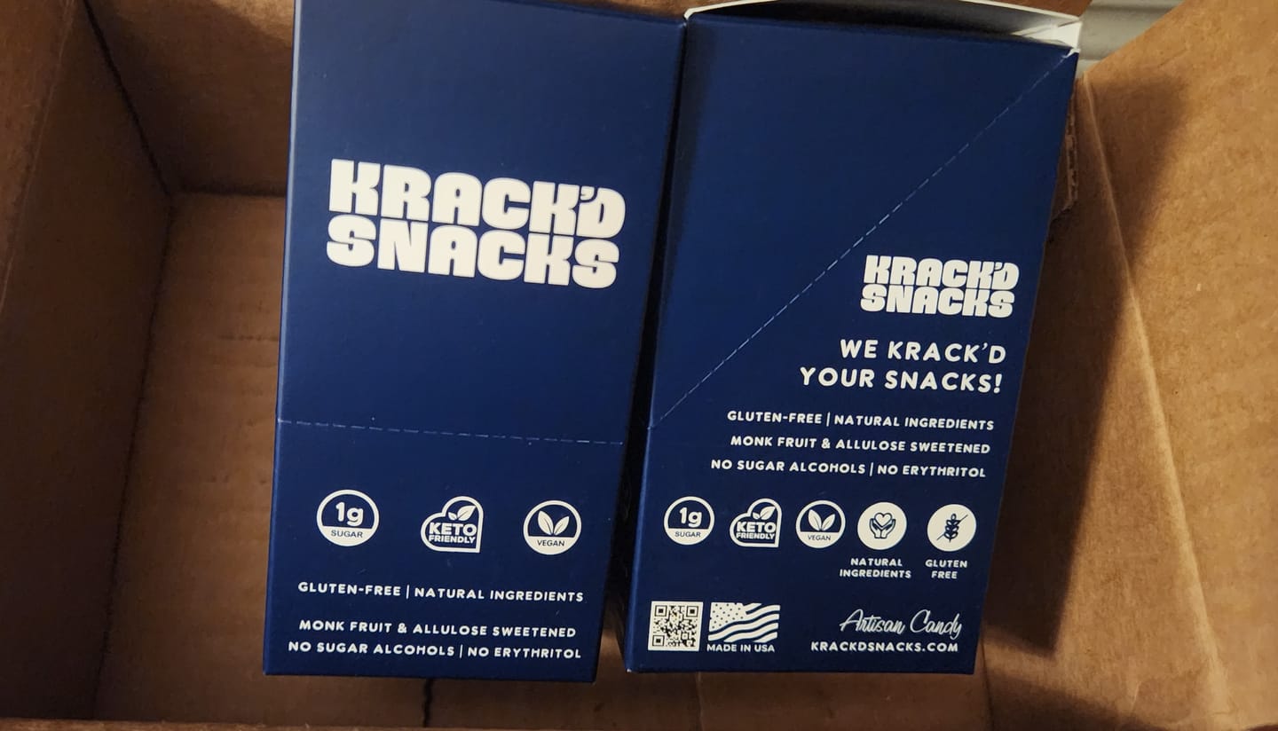 Customer photo review of Krack'd Snacks x Keto Chow - Peanut Butter Caramel Crunch Bundles (LIMITED)