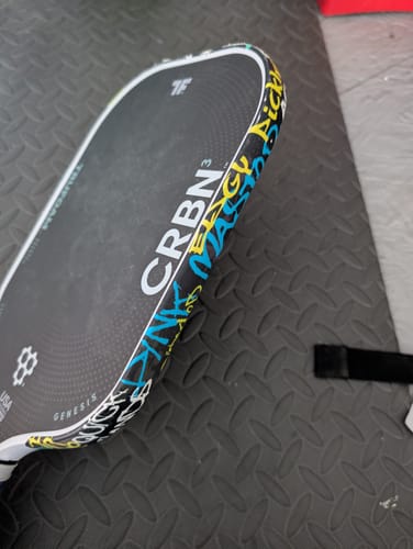 Customer photo review of Graffiti Edge Tape (3 pack) - Pickleball Paddle Edge Tape