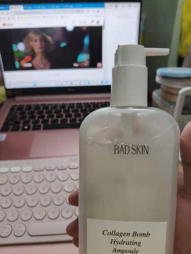 Customer photo review of Bad Skin™ Korean Collagen Bomb Hydrating Ampoule