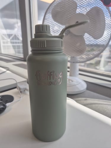Customer photo review of Fluffing Fabulous Water Bottle
