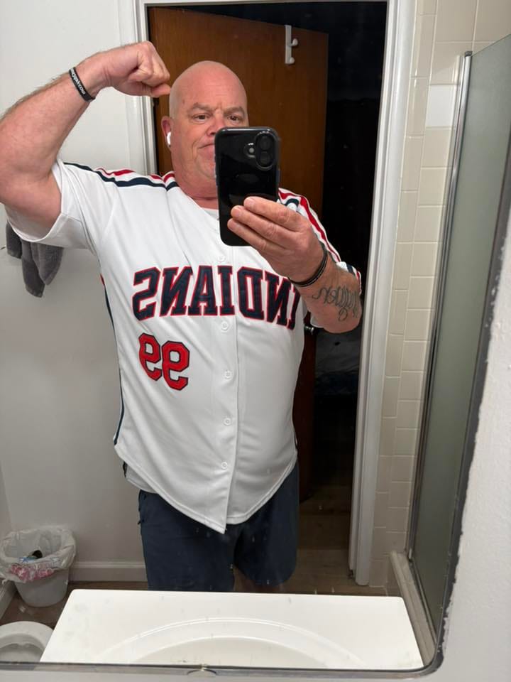 Customer photo review of Ricky Vaughn Wild Thing Indians Baseball Jersey