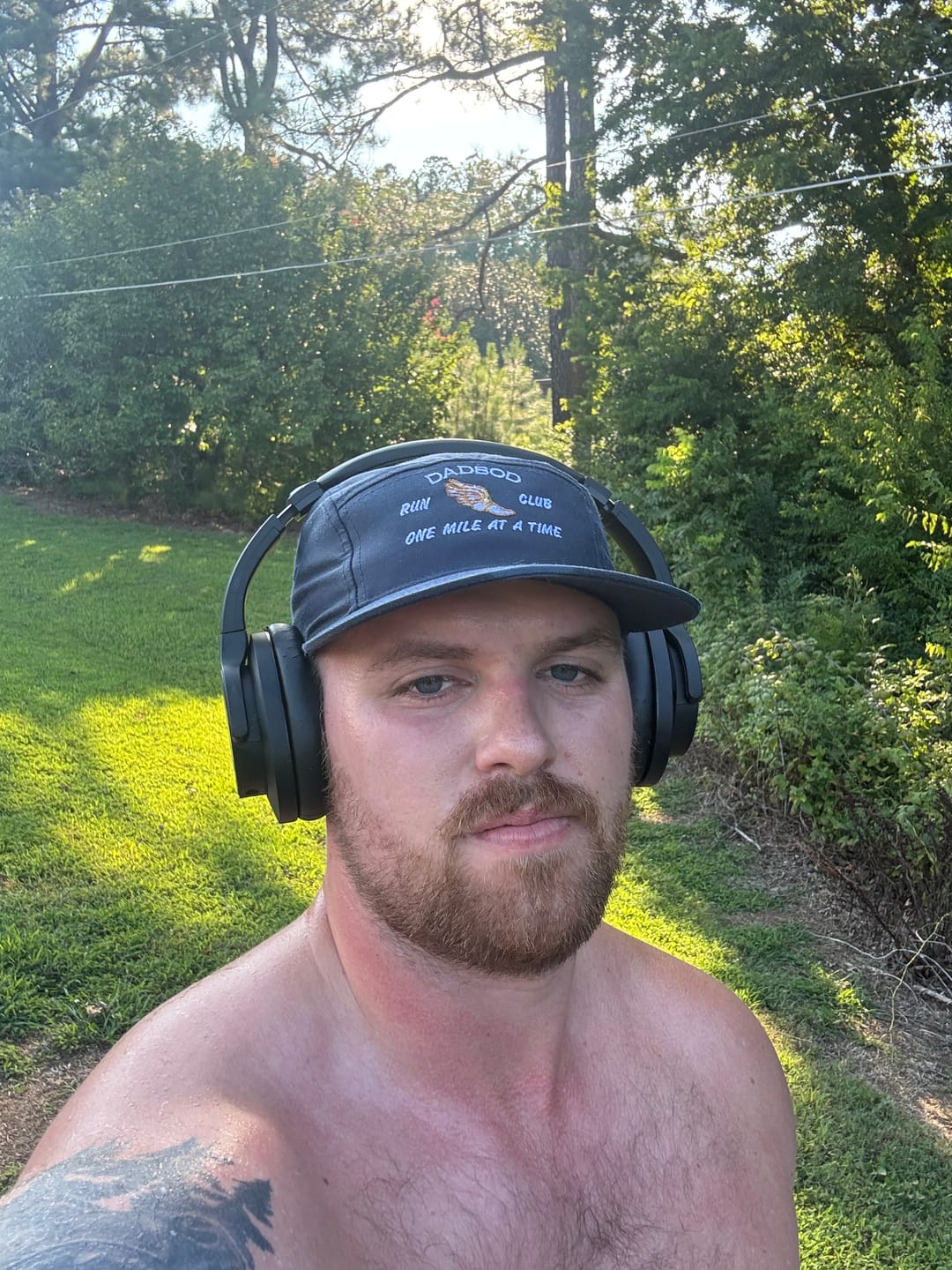 Customer photo review of Dadbod Running Athletic Hat