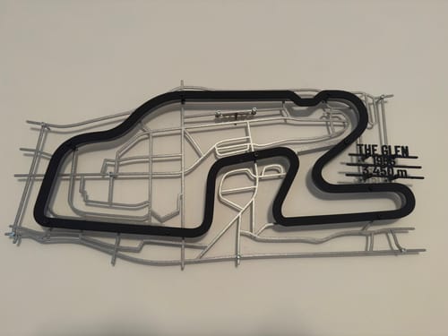 Customer photo review of Watkins Glen International Metal Wall Art