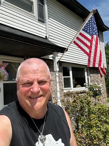 Customer photo review of 3' x 5' American Flag Set