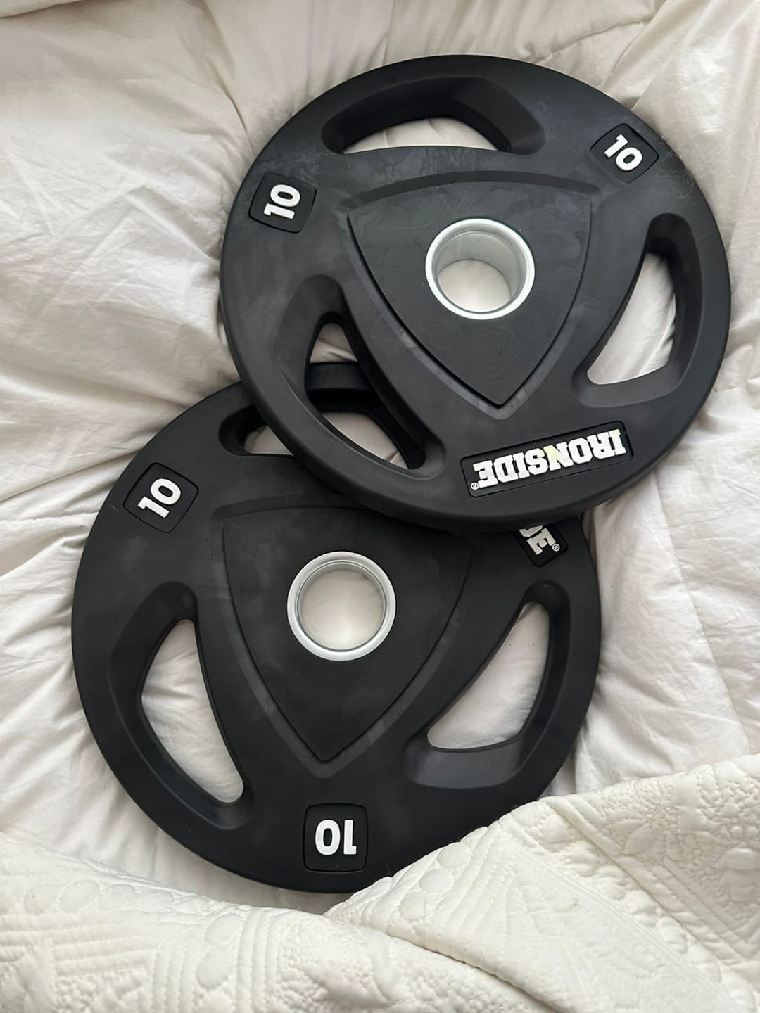 Customer photo review of Discos de 3 Agarres IRONSIDE (2.5 a 20 kg)