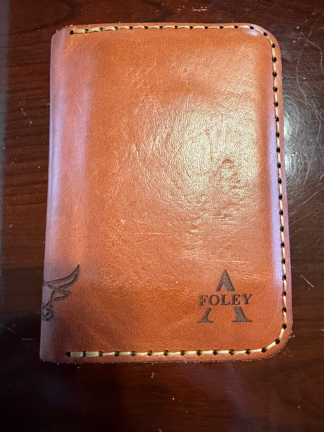 Customer photo review of The Tyler Vertical Wallet