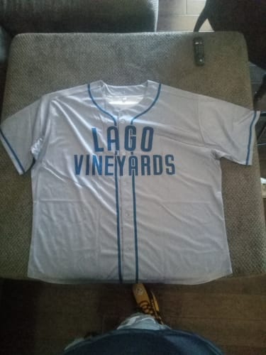 Customer photo review of Custom Gray Red-Black Classic Style Authentic Baseball Jersey