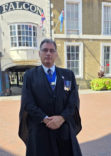 Customer photo review of VJ Day 80 Pin Badge - 80 Circle