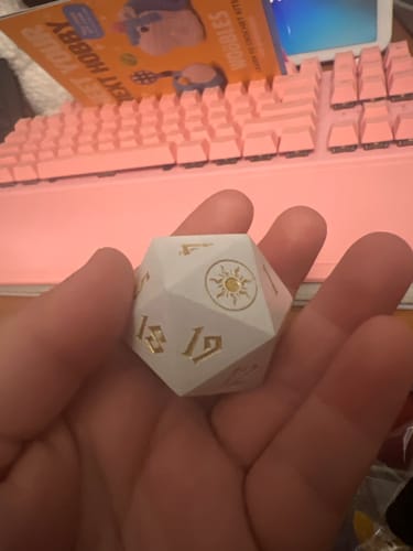 Customer photo review of Plains Mana Spindown Metal D20