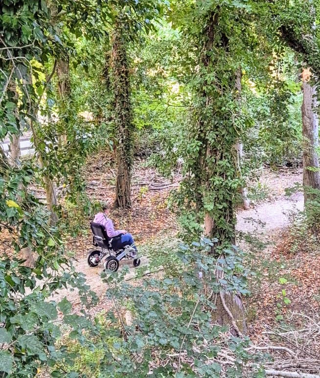 Customer photo review of Automatic Folding Lightweight Electric Wheelchair Freedom Elite AF
