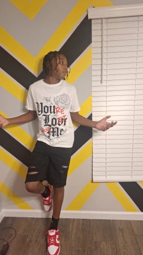 Customer photo review of White Cement 4s DopeSkill T-Shirt You’re Lost Without Me Graphic