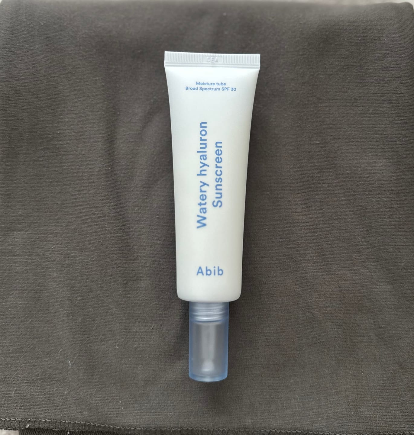 Customer photo review of Watery hyaluron sunscreen Moisture tube