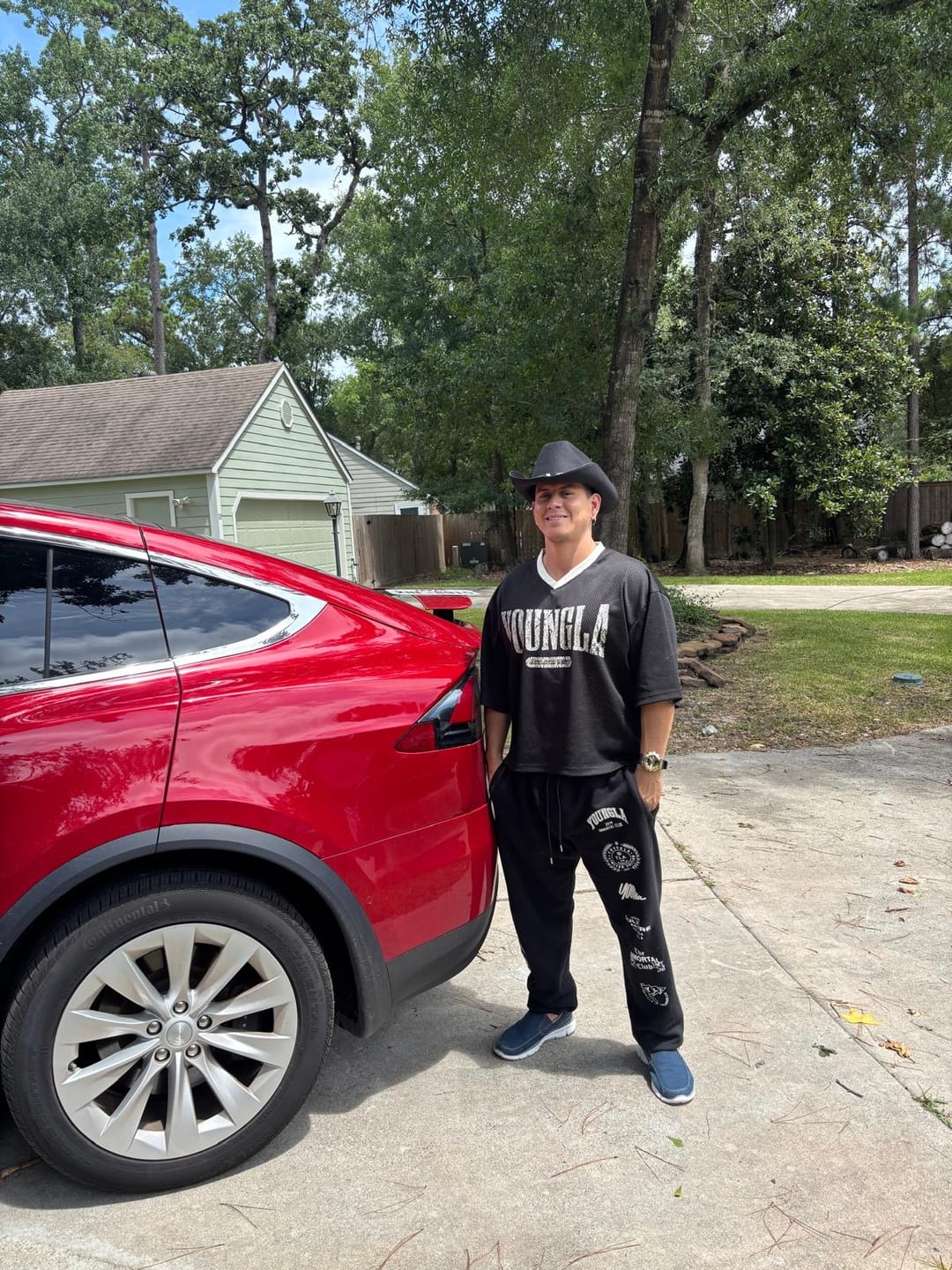 Customer photo review of 4187 - Varsity Football Cropped Jersey