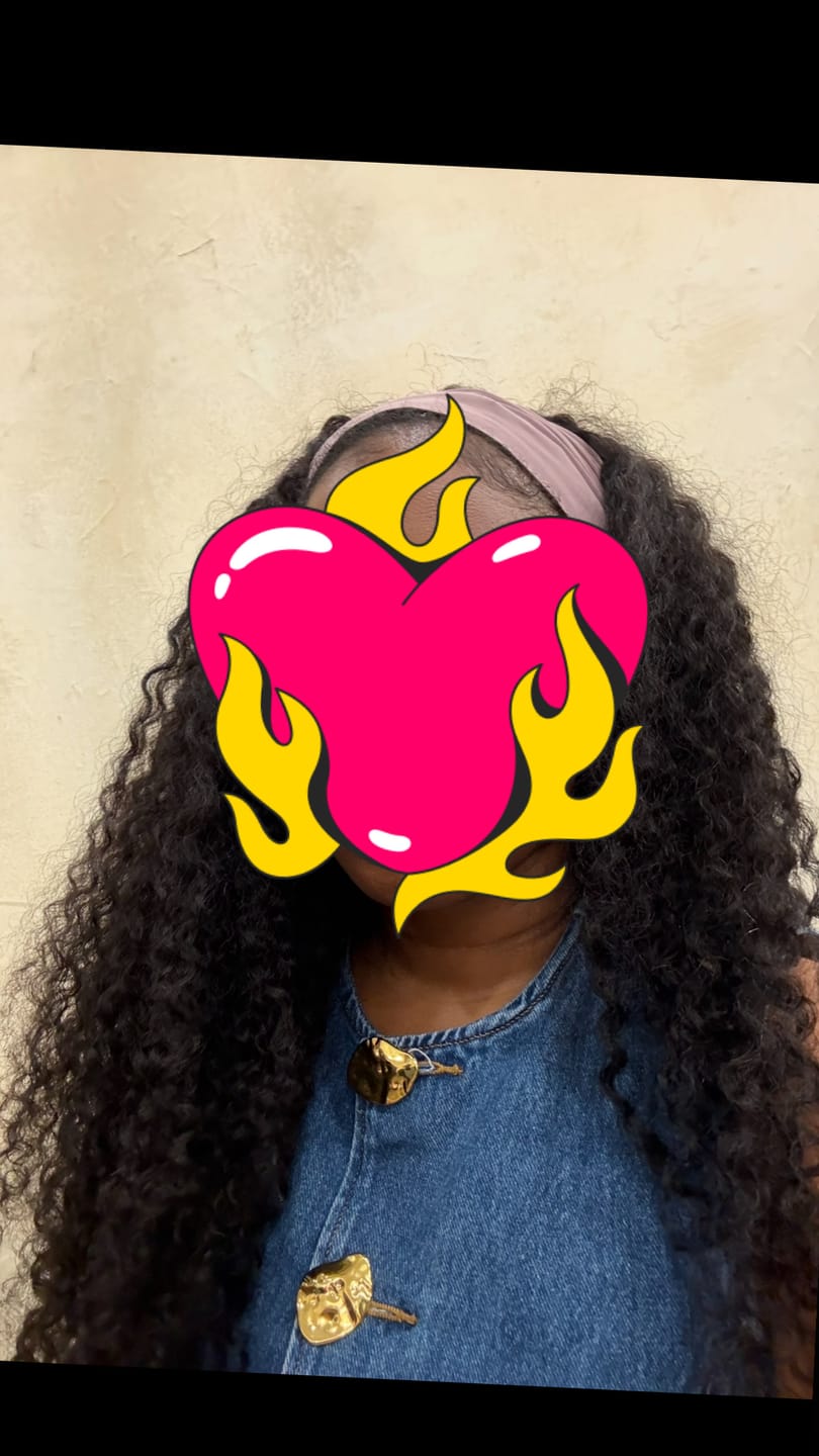 Customer photo review of Water Deep Wave Weft Bundles Human Hair