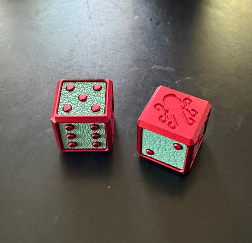 Customer photo review of 🎲 Cotton Candy Die - "Roll With No Rules"