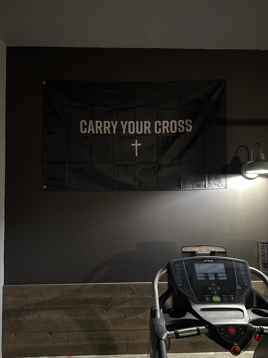 Customer photo review of Carry Your Cross Flag