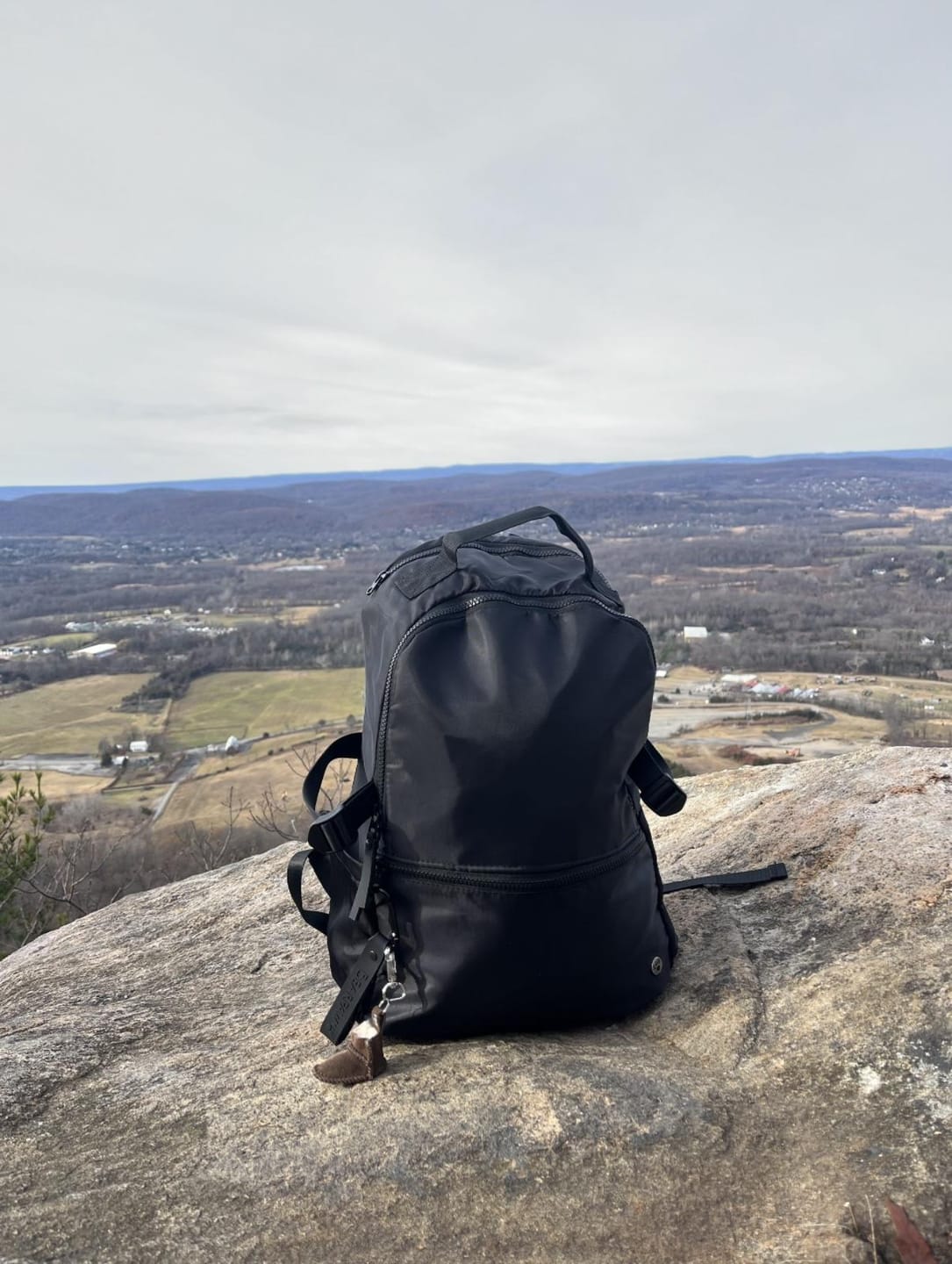 Customer photo review of SPORTY NYLON SQUARE BACKPACK SAGE