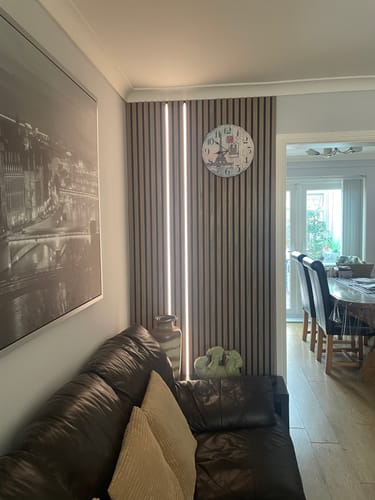 Customer photo review of Acoustic Slat Wall Panel - Walnut