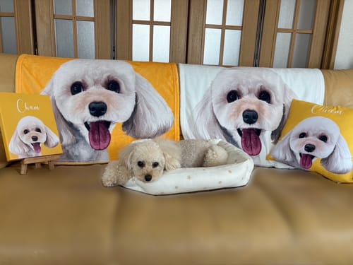 Customer photo review of Petcanva©オーダーメイド ペット似顔絵